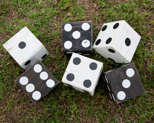 Yardzee Yard Dice - Outdoor Play Large Dice Set Camping Games - Giant Dice Yard Games for Adults Family