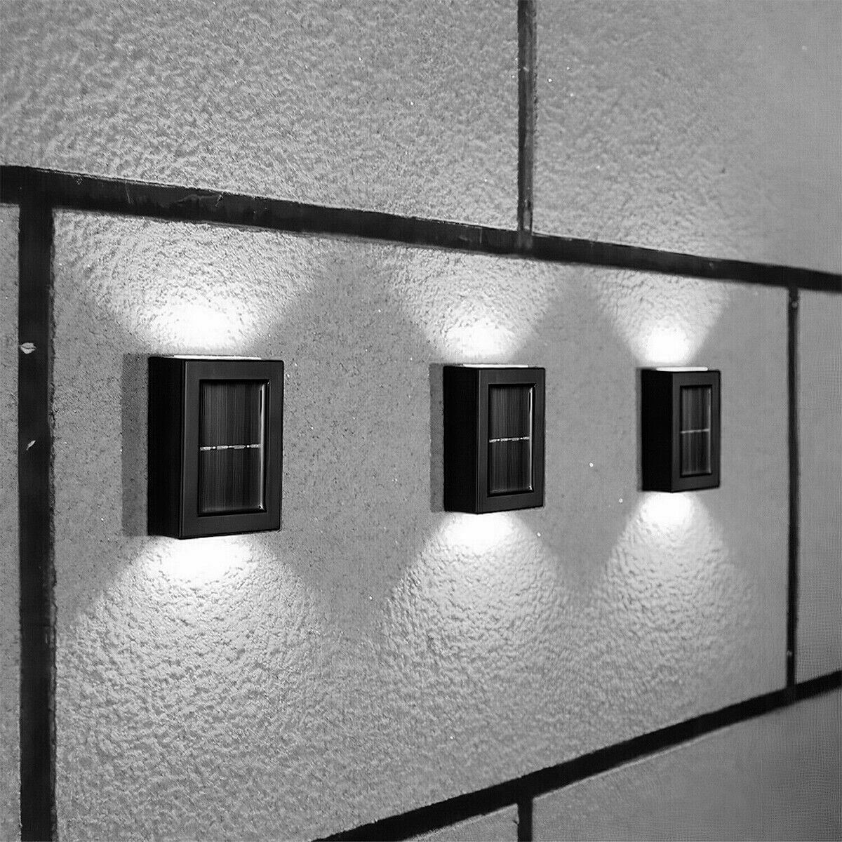 2-Pack Waterproof Outdoor Solar Deck Lights: High-Efficiency LEDs for Stairs, Fences & Decks
