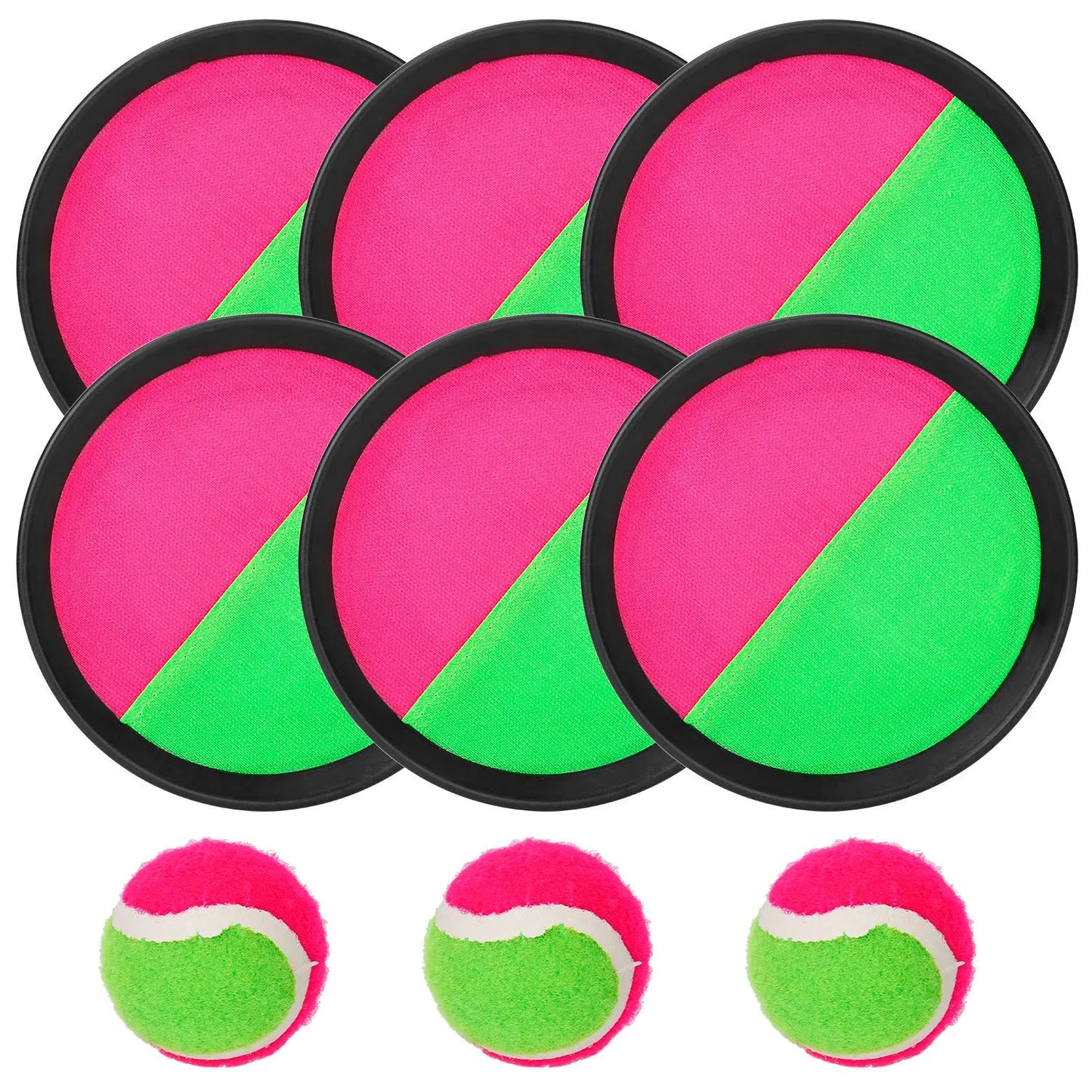 Toss and Catch Paddle Ball Game Set - Paddle Ball Set Beach Toys Camping Outdoor Fun Games & Yard Games for Family