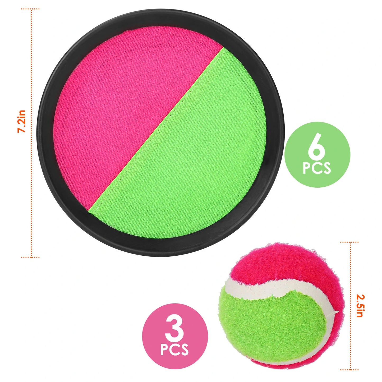 Toss and Catch Paddle Ball Game Set - Paddle Ball Set Beach Toys Camping Outdoor Fun Games & Yard Games for Family