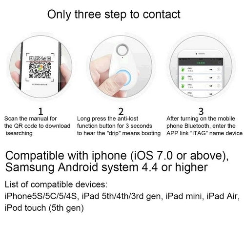 Mini Smart Bluetooth Gps Tracker Luggage Tracker Key Finder Tracking Devices Remote Wallet Finder Bluetooth Tracker