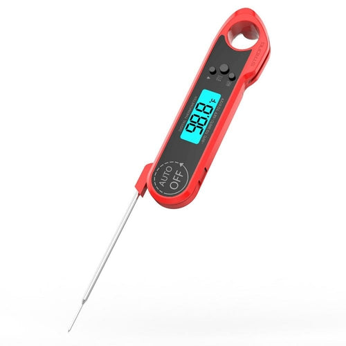 Digital Meat Thermometer for Grill and Cooking. Best Waterproof Ultra Fast Thermometer with Backlight & Calibration. Digital Food Probe for BBQ & More