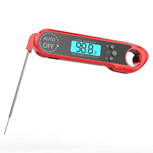 Digital Meat Thermometer for Grill and Cooking. Best Waterproof Ultra Fast Thermometer with Backlight & Calibration. Digital Food Probe for BBQ & More