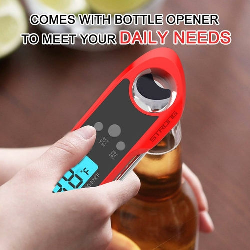 Digital Meat Thermometer for Grill and Cooking. Best Waterproof Ultra Fast Thermometer with Backlight & Calibration. Digital Food Probe for BBQ & More