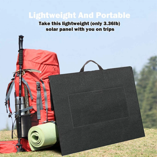 Foldable 50W 18V Portable Solar Panel: The Ultimate Camper's Power Source with Dual Charging