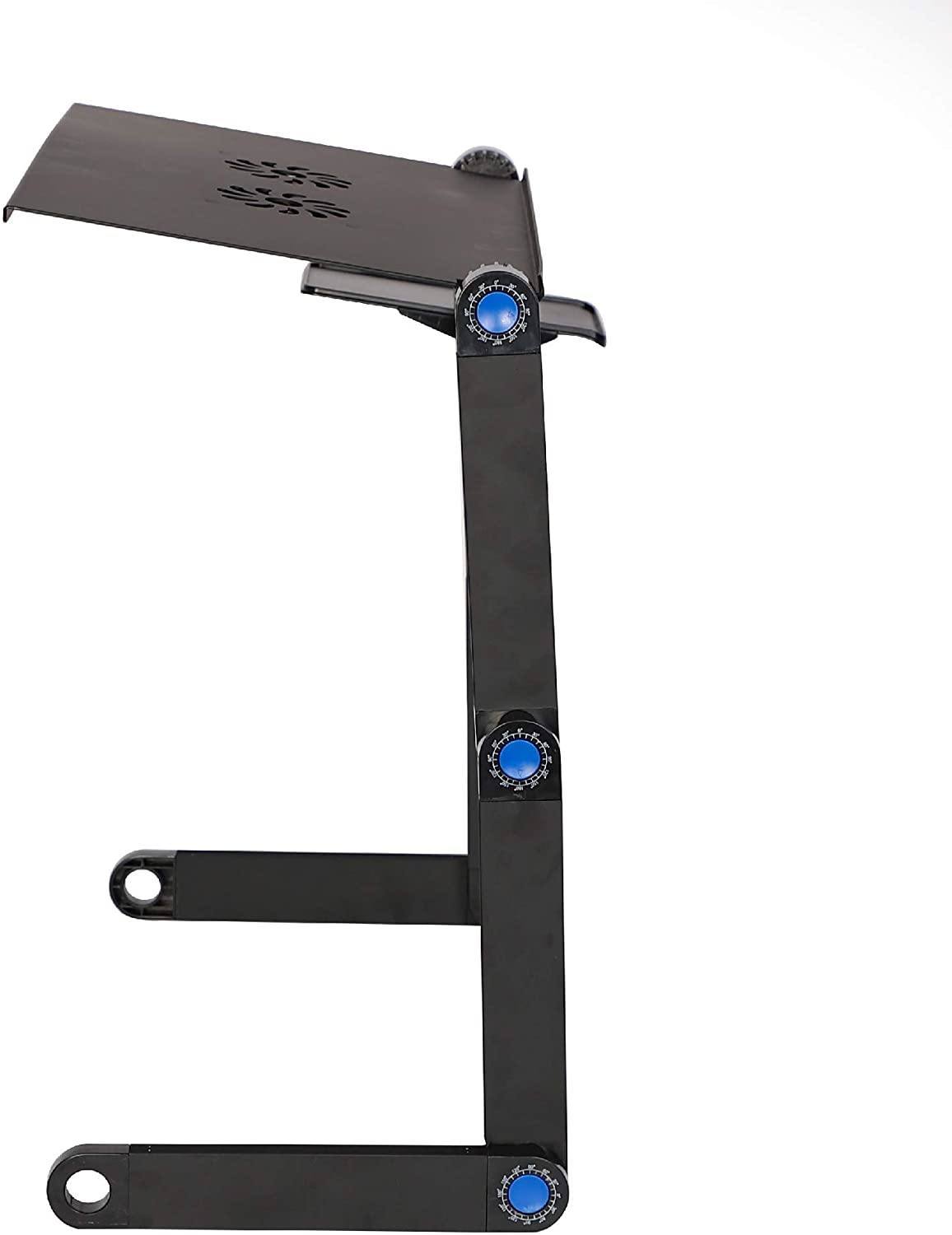 Aluminum Laptop Desk with Adjustable Features and CPU Cooling Fans