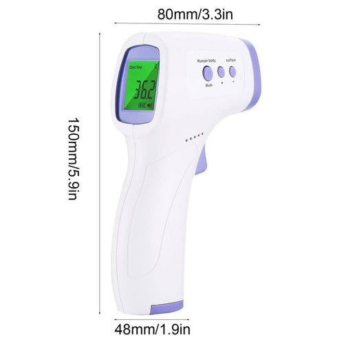 Non-Contact Infrared Forehead Thermometer with LCD Digital Display