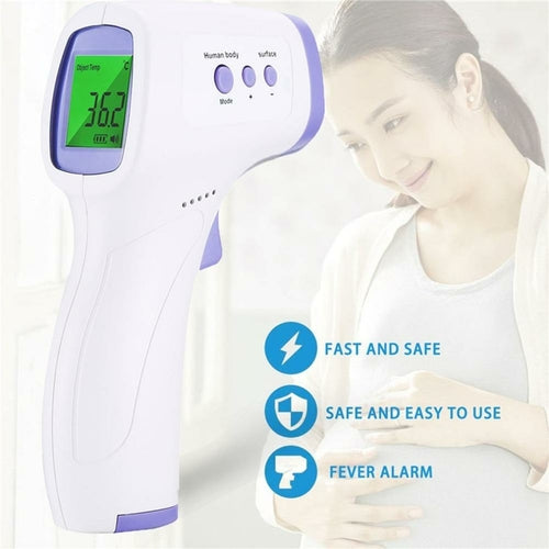 Non-Contact Infrared Forehead Thermometer with LCD Digital Display