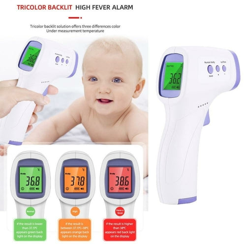 Non-Contact Infrared Forehead Thermometer with LCD Digital Display