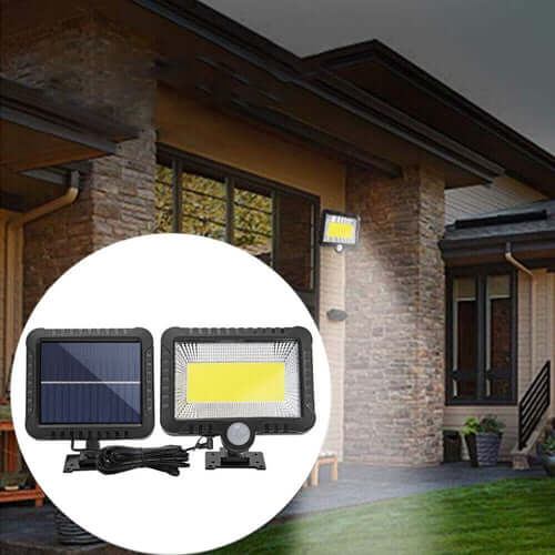 100-LED Solar Powered Motion Sensor Outdoor Light for Ultimate Security
