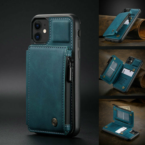 Luxury Slim Zipper Coin Bag Wallet & Photo Slot Case for iPhone - Your Best Travel Accessory