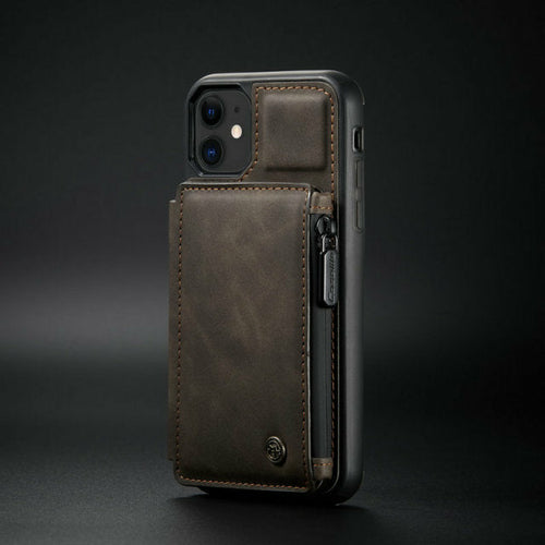 Luxury Slim Zipper Coin Bag Wallet & Photo Slot Case for iPhone - Your Best Travel Accessory