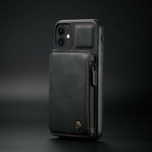Luxury Slim Zipper Coin Bag Wallet & Photo Slot Case for iPhone - Your Best Travel Accessory