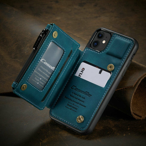 Luxury Slim Zipper Coin Bag Wallet & Photo Slot Case for iPhone - Your Best Travel Accessory