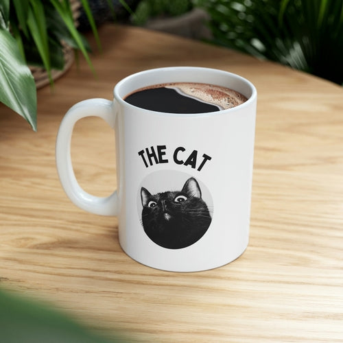 Ceramic Coffee Mug - The Cat Destroyer of Couches Design - 11oz, Classic White, Lead and BPA-Free