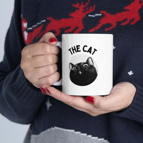 Ceramic Coffee Mug - The Cat Destroyer of Couches Design - 11oz, Classic White, Lead and BPA-Free