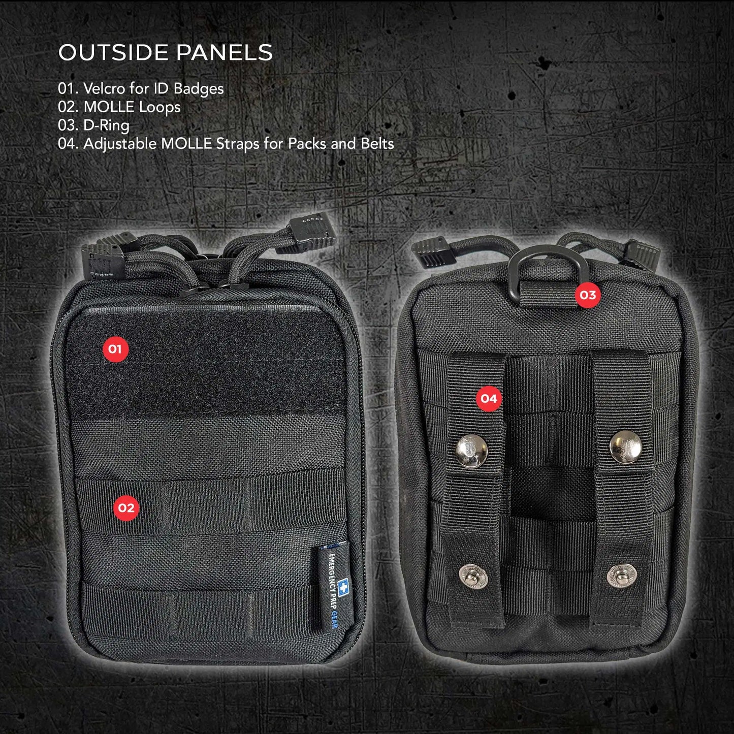 Compact Backpack Accessory Organizer First Aid Pouch Molle Bag Military Bag Tactical Fanny Pack Organizer Pouch Day Packs