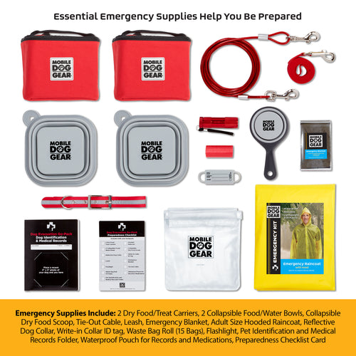 Dog Travel Bag - Emergency Go-Pack for Pets