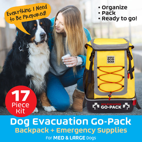 Dog Travel Bag - Emergency Go-Pack for Pets