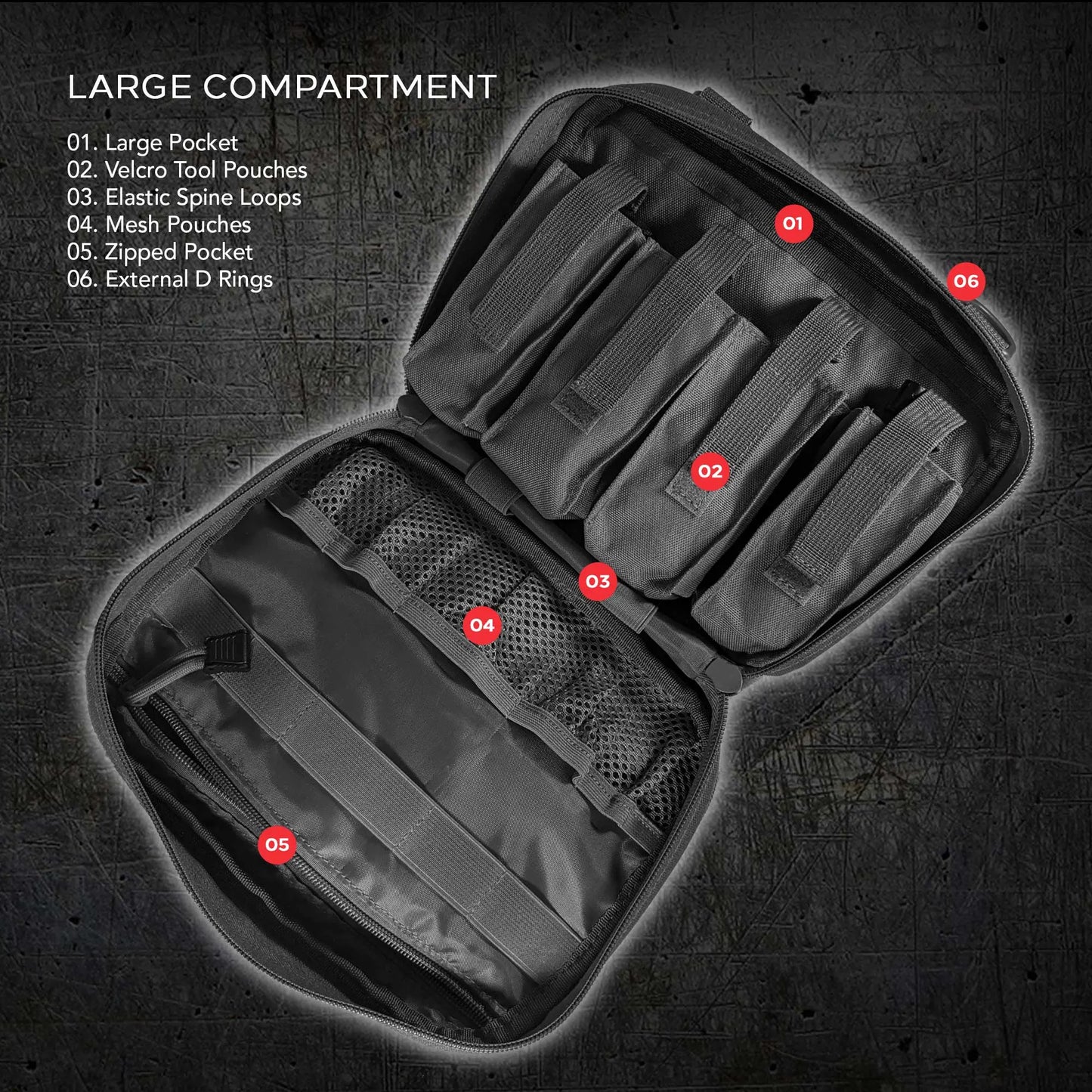 Excursion Tactical Gear Travel Backpack - Molle Bag Pouch Backpack Organizer Bug Out Bag Survival Kit First Aid Day Pack