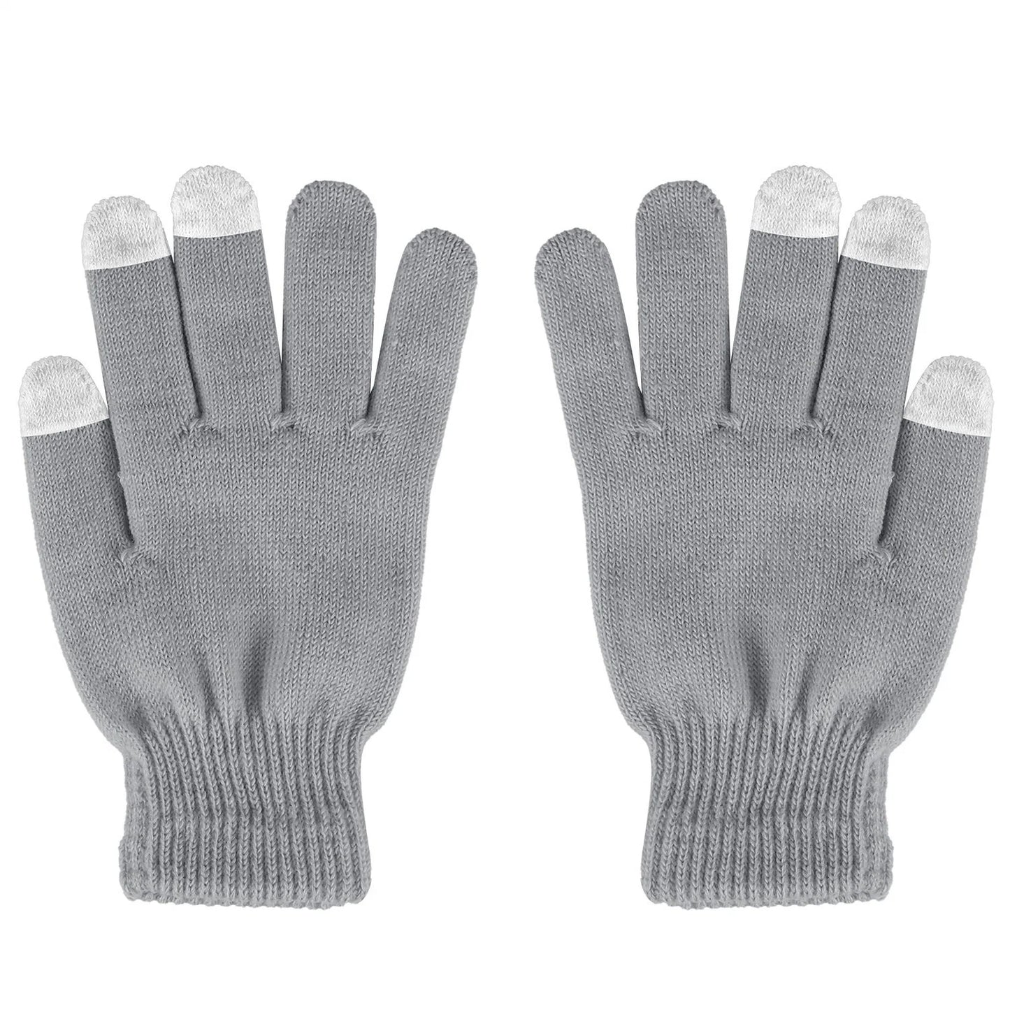 Unisex Winter Knit Gloves Touchscreen Outdoor Windproof Cycling Skiing Warm Gloves Texting