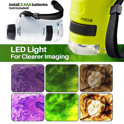 Kids Pocket Microscope - The 60x-120x Magnification Adventure in Your Pocket