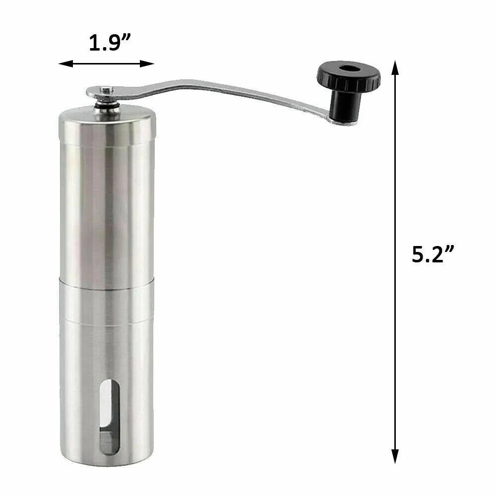 Manual Coffee Grinder Portable Hand Coffee Bean Grinder Mills Salt Pepper Grinder Stainless Steel Kitchen Accessories