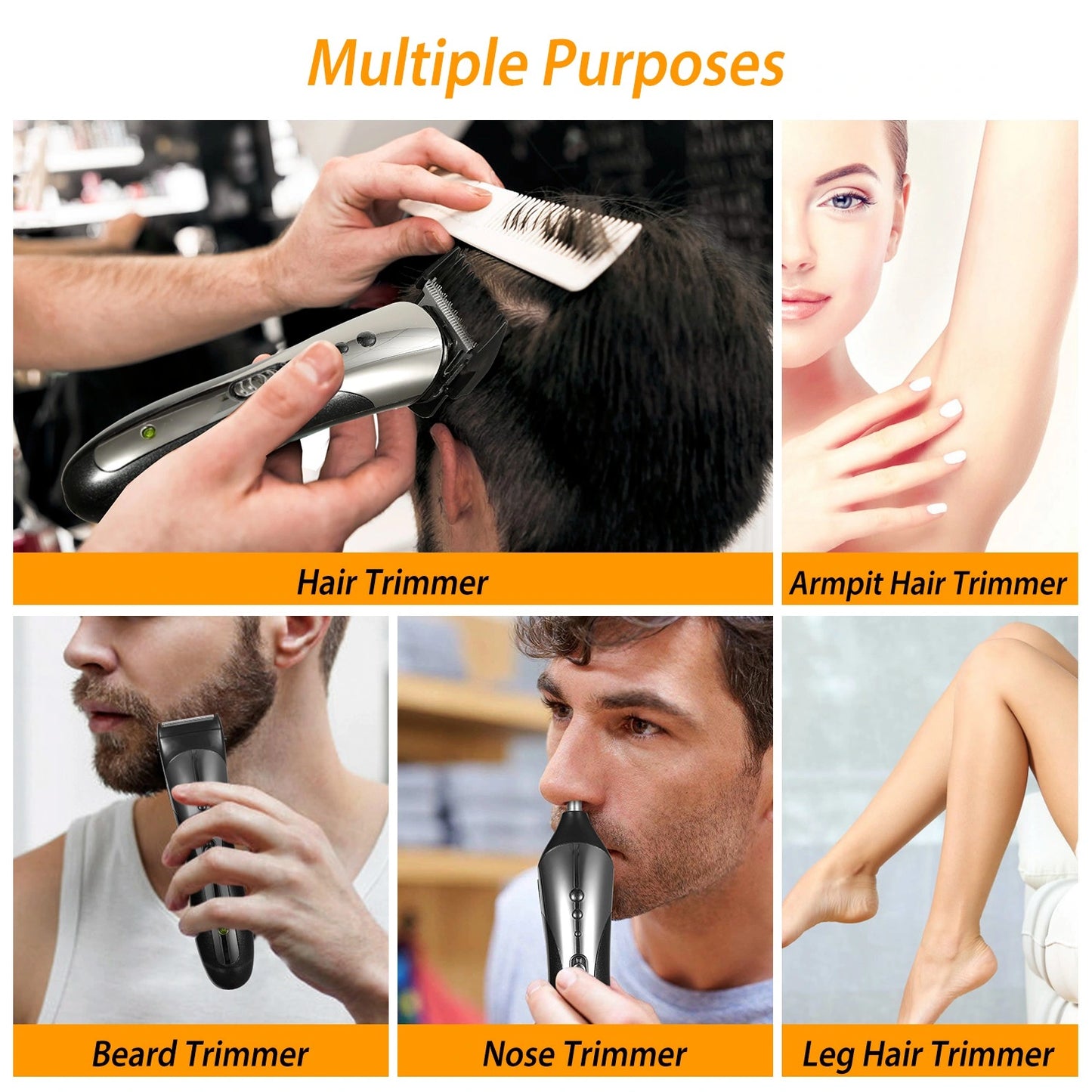 Electric Trimmer for Men Beard Trimmer Nose Hair Clippers Mens Grooming Kit Razor Professional Hair Clippers Shavers for Men