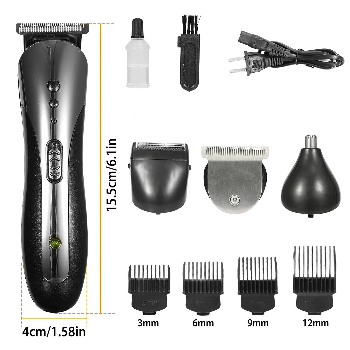 Electric Trimmer for Men Beard Trimmer Nose Hair Clippers Mens Grooming Kit Razor Professional Hair Clippers Shavers for Men