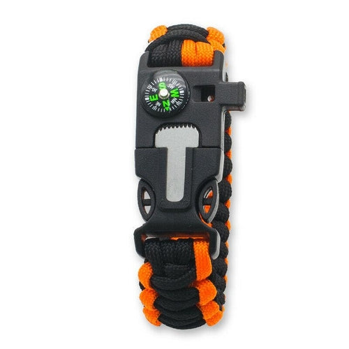 Paracord Survival Bracelet Compass With Flint