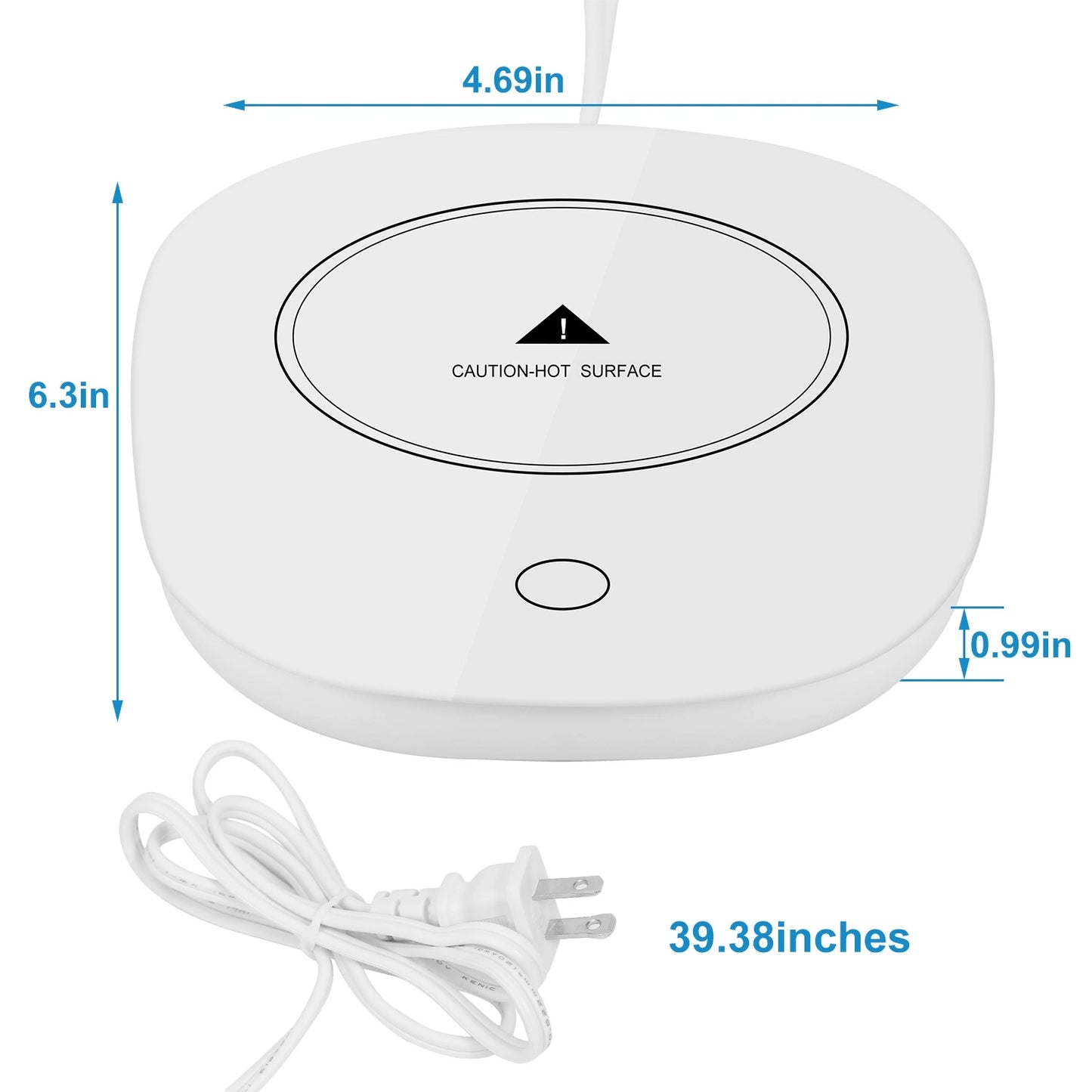Mug Warmer - Auto Shut Off Feature - Electric Heater Pad for Coffee, Tea, Milk - Office & Home Desk Essential