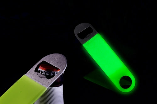 GLOW IN THE DARK Bottle Opener - Unique Kitchen Gadgets Stainless Steel Bottle Openers | Cool Flat Bottle Opener