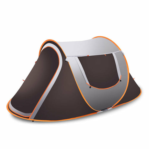 Pop Up Camping Tent - Waterproof Hiking Tents for 4 to 5 Persons - Large Tents Automatic Tarp Tent for Outdoor, Beach