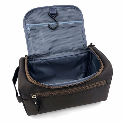 Mens Travel Toiletry Bag - Shaving Toiletry Organizer Maximum Dopp Kit Travel Accessories - Large Portable Hanging Organizer for Toiletries & Cosmetics