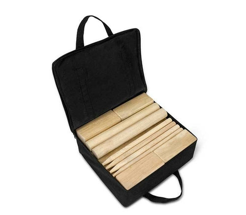 Kubb Game Set - Premium Backyard Tossing Game Set & Durable Wooden Blocks with Travel Bag - Fun, Interactive Outdoor Games for Adults and Kids