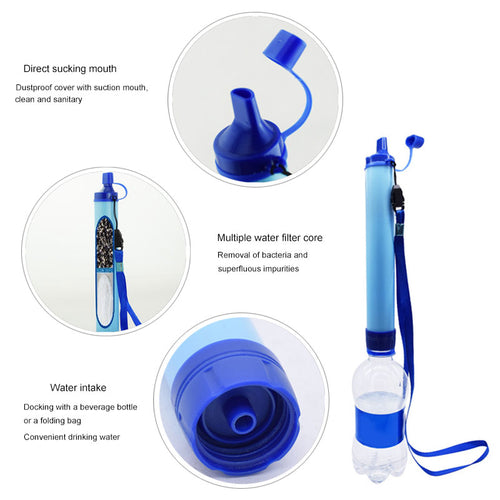 Supervivencia Filtered Water Bottle with Filter for Travel Water Filter Water Bottle Filter Travel Outdoor Water