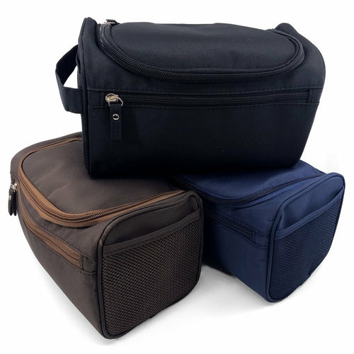 Mens Travel Toiletry Bag - Shaving Toiletry Organizer Maximum Dopp Kit Travel Accessories - Large Portable Hanging Organizer for Toiletries & Cosmetics