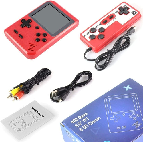 Retro Handheld Game Console - Travel Retro Game Console Video Games for Kids Classic Two Player Games 400 Super Games