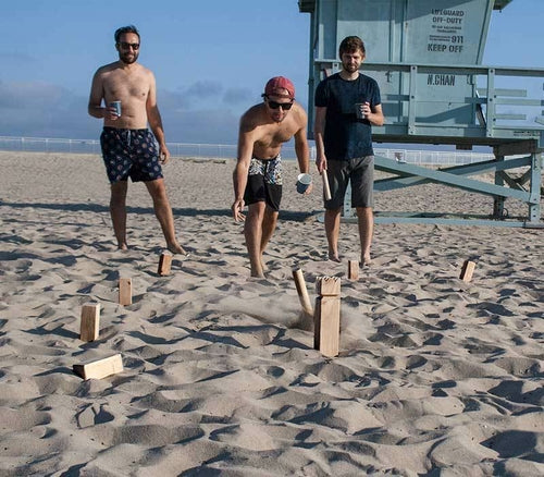 Kubb Game Set - Premium Backyard Tossing Game Set & Durable Wooden Blocks with Travel Bag - Fun, Interactive Outdoor Games for Adults and Kids