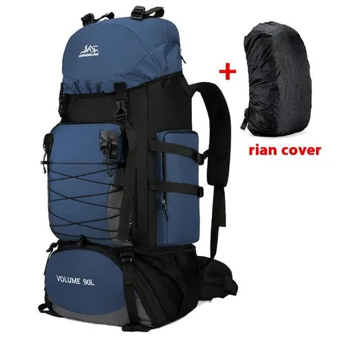 Travel Backpack Hiking Bag Military Backpack - Camping Backpack Motorcycle Black Backpack Packable Army Bags - 80l 90l