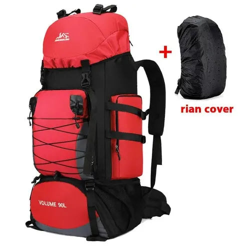 Travel Backpack Hiking Bag Military Backpack - Camping Backpack Motorcycle Black Backpack Packable Army Bags - 80l 90l