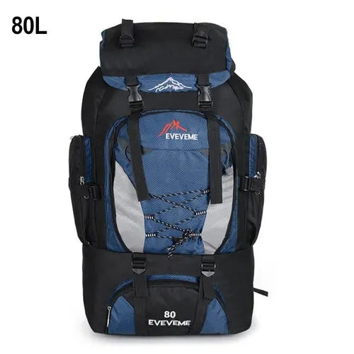 Travel Backpack Hiking Bag Military Backpack - Camping Backpack Motorcycle Black Backpack Packable Army Bags - 80l 90l