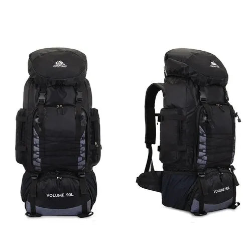 Travel Backpack Hiking Bag Military Backpack - Camping Backpack Motorcycle Black Backpack Packable Army Bags - 80l 90l