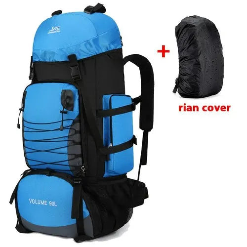 Travel Backpack Hiking Bag Military Backpack - Camping Backpack Motorcycle Black Backpack Packable Army Bags - 80l 90l