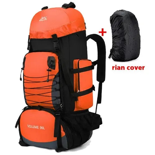 Travel Backpack Hiking Bag Military Backpack - Camping Backpack Motorcycle Black Backpack Packable Army Bags - 80l 90l