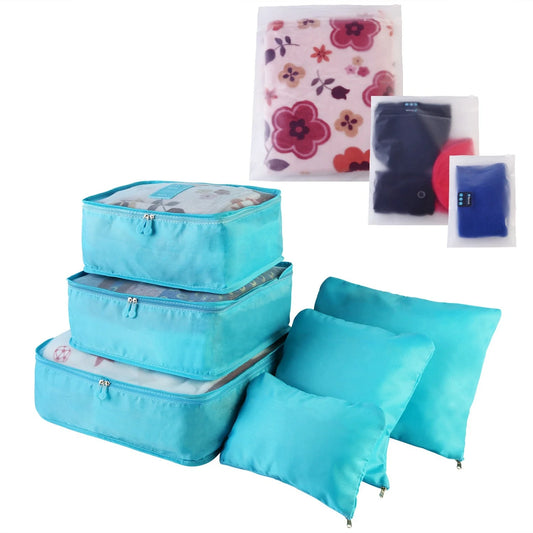 Clothes Storage Travel Bags Organizer for Luggage Packing Bags for Suitcases - Packing Cubes for Carry on Suitcase - 9 Pieces