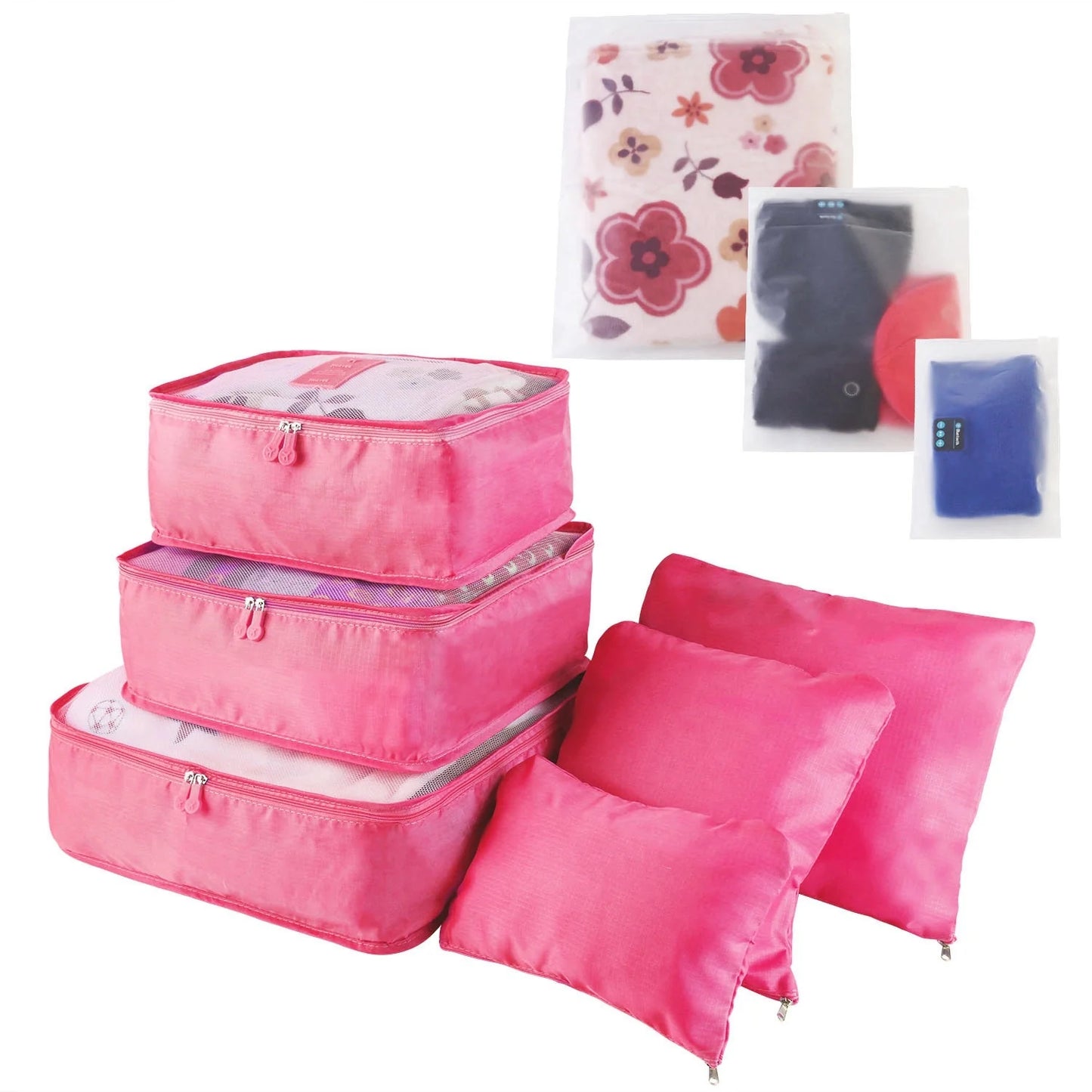 Clothes Storage Travel Bags Organizer for Luggage Packing Bags for Suitcases - Packing Cubes for Carry on Suitcase - 9 Pieces