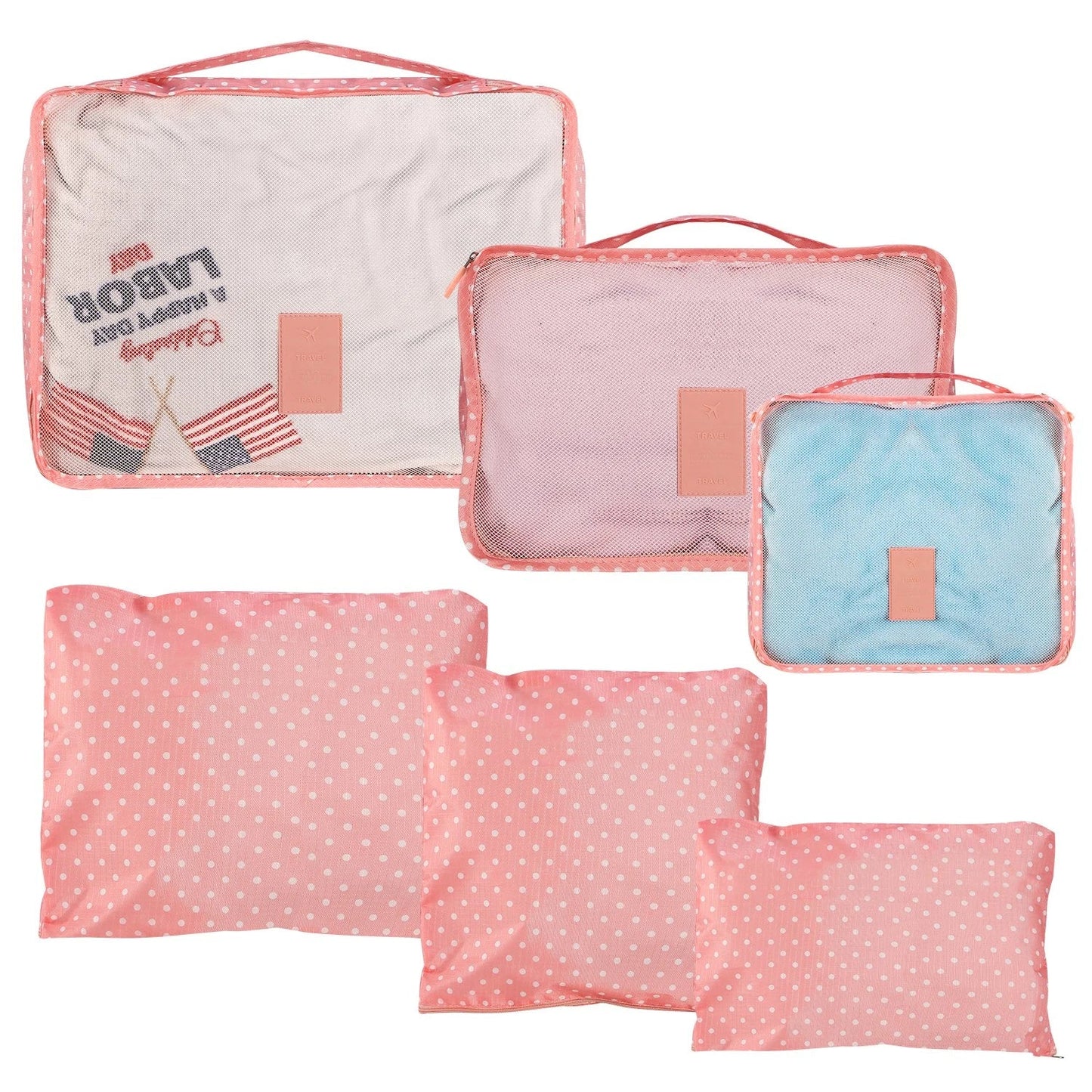 Clothes Storage Travel Bags Organizer for Luggage Packing Bags for Suitcases - Packing Cubes for Carry on Suitcase - 9 Pieces