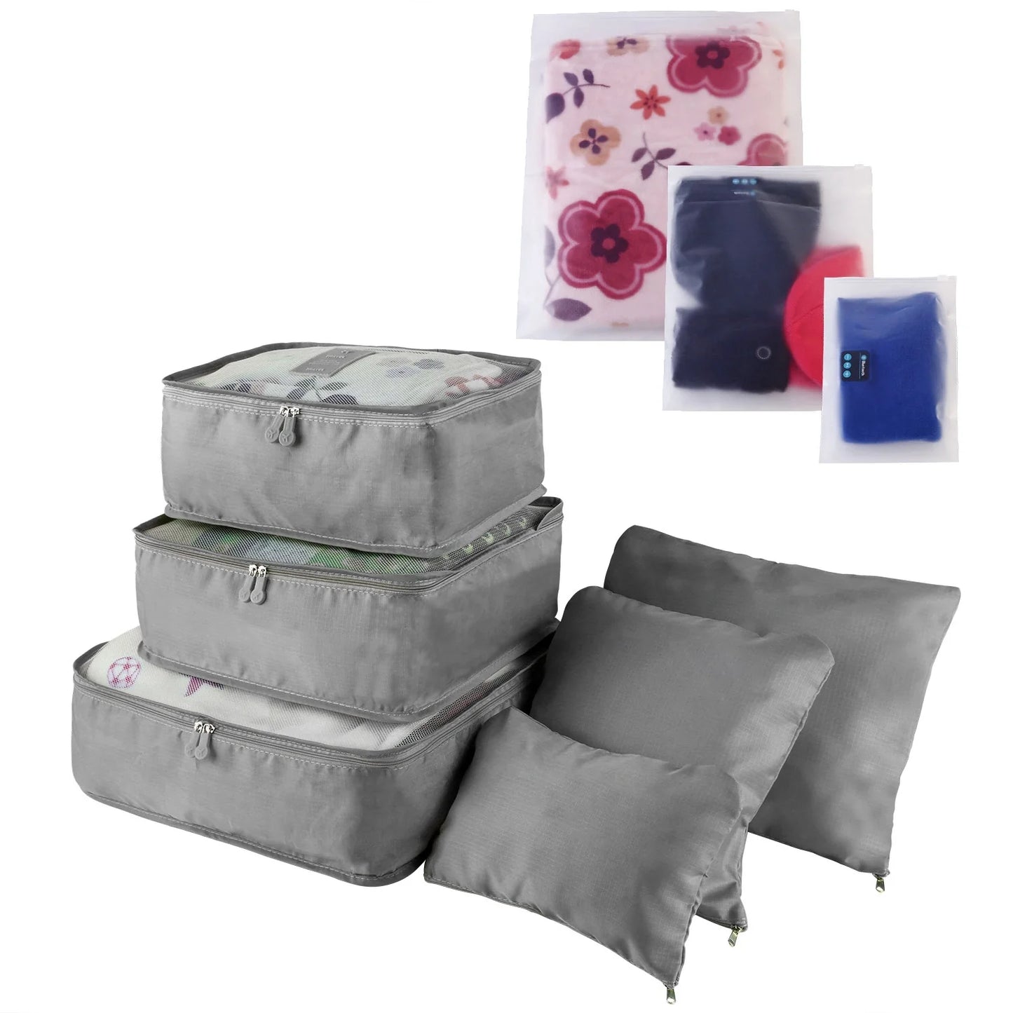 Clothes Storage Travel Bags Organizer for Luggage Packing Bags for Suitcases - Packing Cubes for Carry on Suitcase - 9 Pieces