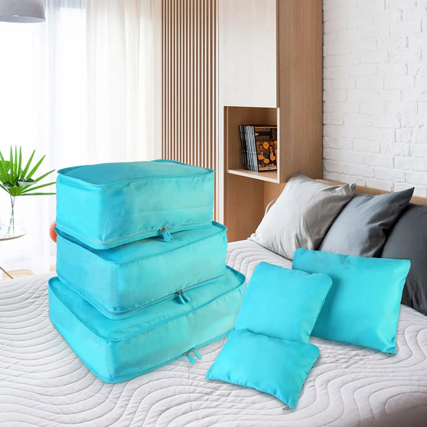 Clothes Storage Travel Bags Organizer for Luggage Packing Bags for Suitcases - Packing Cubes for Carry on Suitcase - 9 Pieces